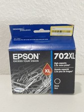 New - Epson DURABrite Ultra Black Ink Cartridge T702XL120 702XL Exp. 01/2027 picture