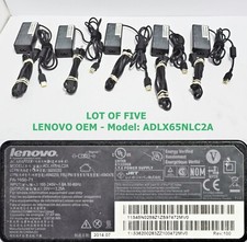 Lot of 5 Lenovo 65w 20V 3.25A Ideapad Yoga Laptop AC adapter Charger flat tip picture