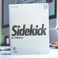 Starfish Sidekick 2.0 desktop organizer. 1990s Windows software 3.1 picture