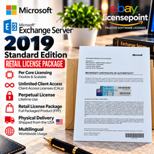 Microsoft Exchange Server 2019 STANDARD Unlmtd CAL Retail License Package picture