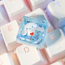 My Melody Purin Cinnamoroll Keycaps Kuromi Bling Transparent Light DIY Key Cap picture