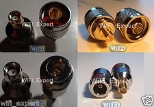 4pc/set RF coaxial adapter connector Kit N male/female to RP-SMA Male/Female USA picture