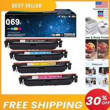 069 Toner Cartridge Set 4 Pack Black Cyan Yellow Magenta High Yield Laser picture