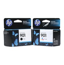 2PK Genuine HP 901 Ink Cartridge for Officejet J4525 J4580 J4640 J4680 EXP DATE picture
