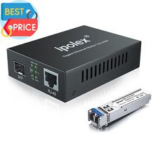 Gigabit Single-Mode LC Fiber to Ethernet Media Converter with a SFP LX Module, 1 picture