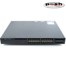Cisco Catalyst 3650 WS-C3650-24PS-S 24-Port Gigabit PoE+ L3 Switch picture