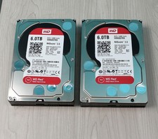 Lot of 2 Western Digital WD Red 6TB 3.5