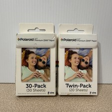 (1) 30-pack & (1) 20-pack Polaroid Premium ZINK Photo Paper 2x3 Inch Lot - New picture