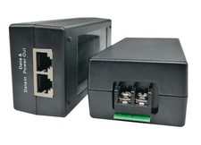 24V Gigabit POE Injector 12/24V DC Input 24V/1A 24W Passive Mode B Solar picture