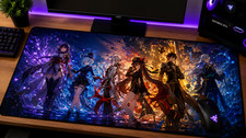 Genshin Impact XXL Mouse Pad Raiden Furina Gaming Desk Mat Anime picture