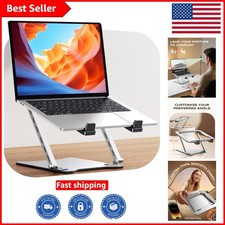Compact & Portable Laptop Stand – Height Adjustable Ergonomic Riser in Silver picture