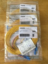 3 - Corning Fiber Optic Patch Cord Jumper Cable 2F DFX SC/SC (SCUPS) - 75 FT picture