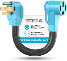 4 Prong NEMA 14-30P to 14-50R EV Charger Adapter Cord Compatible picture