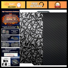 3D Printer Build Plate 257x257mm, Diamond PEO Carbon Fiber, Flexible Heating Bed picture