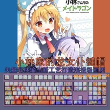 Miss Kobayashi's Dragon Maid RGB Transparent 108 Key Keycap PBT Customized Gift picture