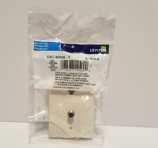 Leviton Cat. 40259 - T ( lot of 4 ) Standard Telephone Wall Jack,Type625D picture