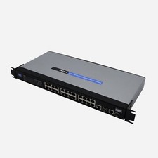 Cisco Linksys SR224G v2.0 Switch 24-Port 10/100 + 2-Port Gigabit + 2 Mini GBIC picture