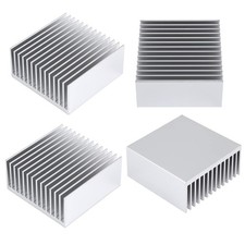 4PCS 50mm Aluminum Heatsink 50x50x20mm Heat Sink Kit for GPU CPU LED 4 Pcs picture