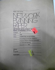 Connecting the networks : proceedings of the joint Library of Congres... 1989 picture
