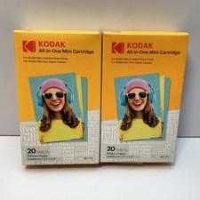 Lot of 2 Kodak MC-20 All-in-One Mini Cartridge 20 Sheets for Mini 2 / Shot READ picture