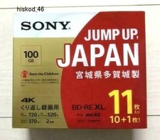 SONY BD-RE XL Blu-ray Disc 100GB 2x 11pcs 11BNE3VZPS2 For repeated recording New picture