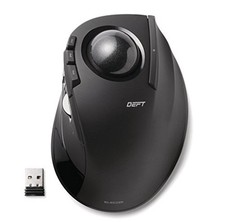 ELECOM DEFT Trackball Mouse  2.4GHz Wireless  Finger Control  8-Button Function picture