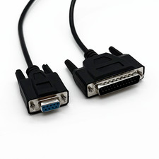 Serial RS232 DB9 9Pin Female to DB25 25Pin Male 6ft Straight-Through Modem Cable picture