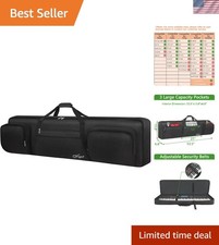 Ultra-Portable 88-Key Keyboard Gig Bag with Adjustable Straps & Zipper Closure picture
