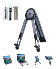 4-in-1 Foldable Laptop Stand, Magnetic Phone Holder & Multi-Angle Tablet Rise... picture