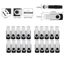 10/20/30/50/100Pack 2GB Memory Stick Swivel USB 2.0 Flash Drive Thumb Drives LOT picture