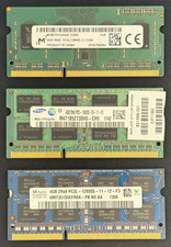 12GB Lot 3x4GB DDR3 DDR3L 1333 1600 Laptop SODIMM RAM Crucial Samsung Hynix picture