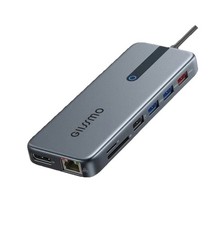 Guiissmo Power8-in-1 USB-C Hub Adapter 4K 60Hz HDMI Port 10Gbps Data 100W PD picture