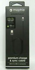 NEW Mophie Premium Charge & Sync USB-C 2 Meter Braided Cable USB Type C Black picture