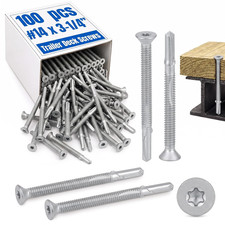 100 Pcs #14 X 3-1/4