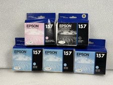 Genuine Epson 157 Ink Cartridges Light CYAN Vivid Light Magenta Dates: 2013-2020 picture
