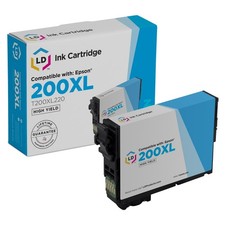 LD Replacement for Epson 200XL 200 XL T200XL220 HY Cyan Ink XP-410 WF-2520 picture