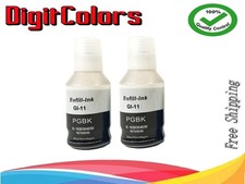GI-11 Pigment Black Ink Refill Bottle for Canon PIXMA Mega tank G2160 G3160 2pk picture