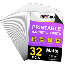 Printable Magnetic Sheets, Matte 32Pcs 8.5
