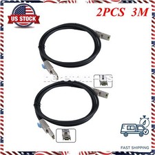 2PCS SFF-8088 to SFF-8088 External Mini SAS HD Cable 3G/6Gbps SAS2.0 26Pin Cable picture