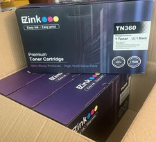 4 NEW E-Z Ink High Yield Toner Cartridges Replacement for Brother TN360 Black picture