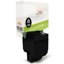 4x Cartridge BLACK for Lexmark X-544-DW C-540-N C-544-DN C-546-DTN X-548-DE picture