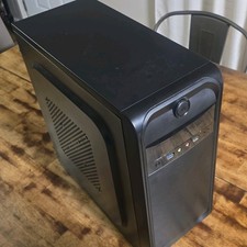  ATX Mid Tower Case w/Apevia Spirit Power 600W PSU Black picture