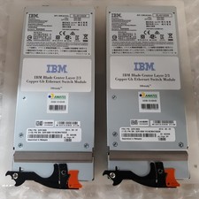 Pair of IBM EL4512029 Blade Center Layer 2/3 Copper GB Ethernet Switch Module picture