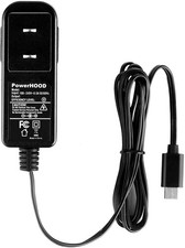 PowerHOOD 5V USB-C AC Adapter Compatible with ForHelp 15.6 inches, Black picture