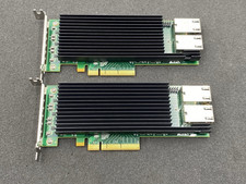 LOT OF 2 Silicom PE210G2I40-T Dual Port 10Gb Ethernet PCIe Network Adapter Card picture