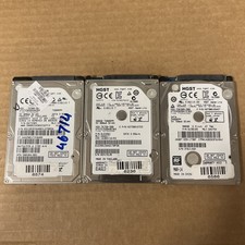 Lot of 3 Hitachi / HGST 500GB 5400RPM SATA 2.5