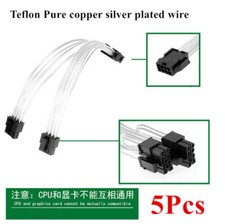 5 Pcs PCI-E 8 pin Female to Dual PCI-E 6+2 pin Male Power Splitter Cable 20cm picture