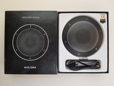 Kaysuda SP200 Speaker Phone, USB Black Conference Speaker Phone  - Open Box picture