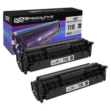 2pk Reman Canon 118 2662B001AA Black LBP7200Cdn 7660Cdn MF8350Cdn 8380Cdw 8580Cd picture