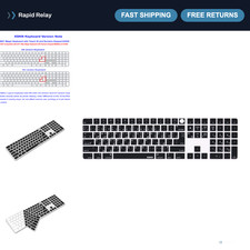 Arabic Black Silicone Keyboard Cover for 2021 iMac M1 Magic Keyboard - Touch ID, picture